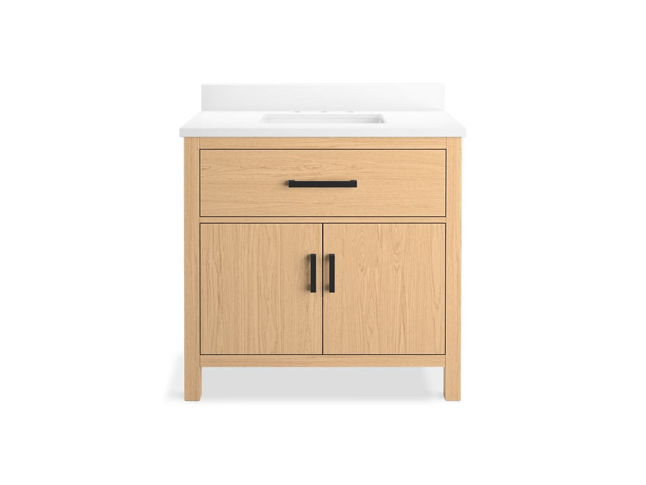 Kohler Kresla 36" bathroom vanity cabinet with sink and quartz top