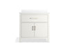 Kohler Kresla 36" bathroom vanity cabinet with sink and quartz top
