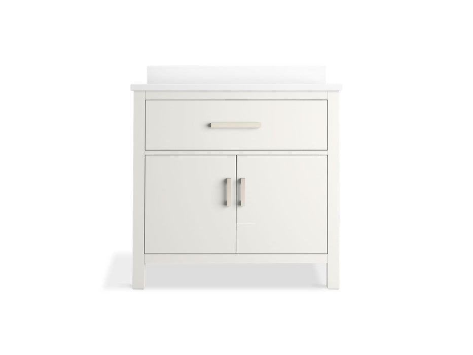 Kohler Kresla 36" bathroom vanity cabinet with sink and quartz top