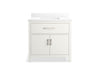 Kohler Kresla 36" bathroom vanity cabinet with sink and quartz top