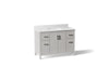 Kohler Kresla 48" bathroom vanity cabinet with sink and quartz top
