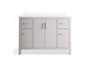 Kohler Kresla 48" bathroom vanity cabinet with sink and quartz top