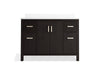 Kohler Kresla 48" bathroom vanity cabinet with sink and quartz top