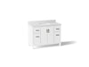 Kohler Kresla 48" bathroom vanity cabinet with sink and quartz top