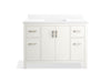 Kohler Kresla 48" bathroom vanity cabinet with sink and quartz top
