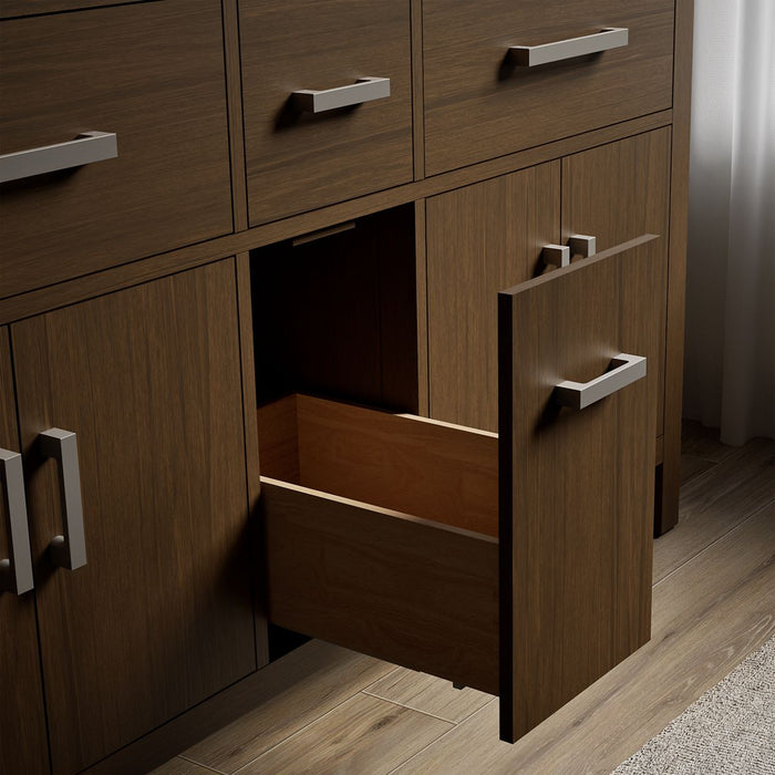 KOHLER K-40641-BD1 Kresla 60" bathroom vanity cabinet with sinks and quartz top