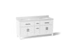 KOHLER K-40642-BD1 Kresla 72" bathroom vanity cabinet with sinks and quartz top