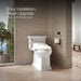KOHLER PureWash Elongated bidet toilet seat with remote control