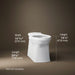 KOHLER Corbelle Elongated toilet bowl with skirted trapway