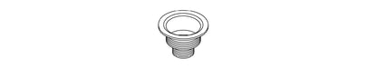 KOHLER K-41947-CP Body, 3 1/2 Outlet