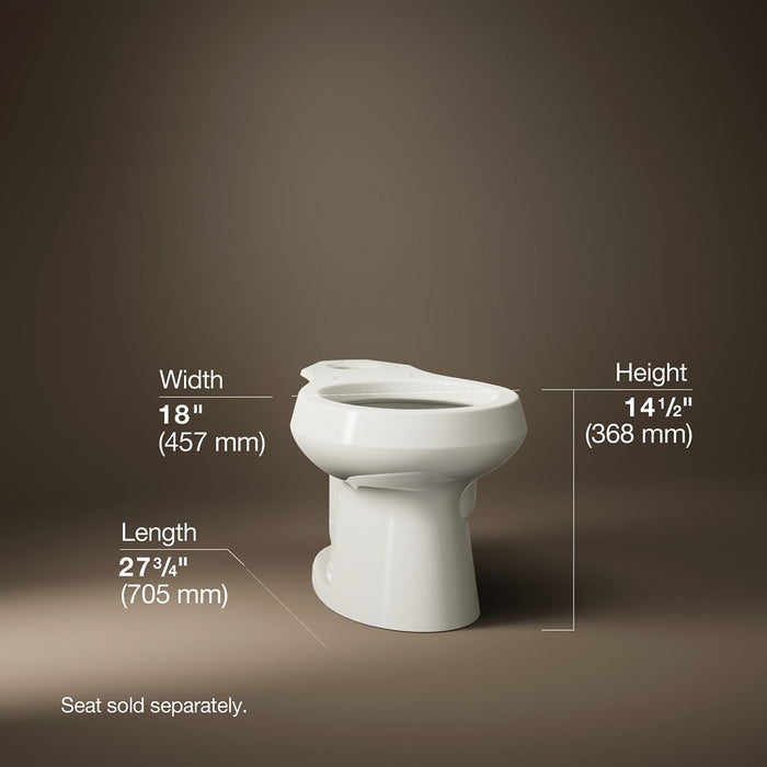 KOHLER Wellworth Round-front toilet bowl