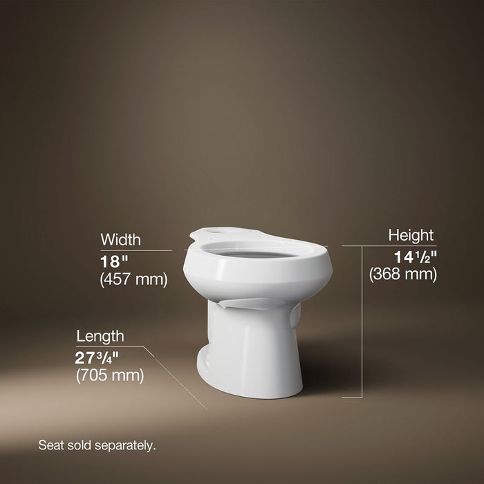 KOHLER Wellworth Round-front toilet bowl