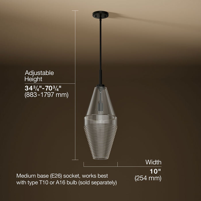 3/4 view of product with dimensions