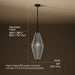 3/4 view of product with dimensions