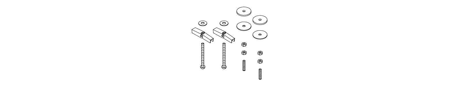 KOHLER K-42766 Hardware Assy, Pair