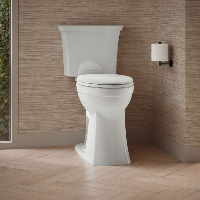 KOHLER K-43201-RA Kelston Tall Two-piece Elongated Toilet, 1.28 GPF
