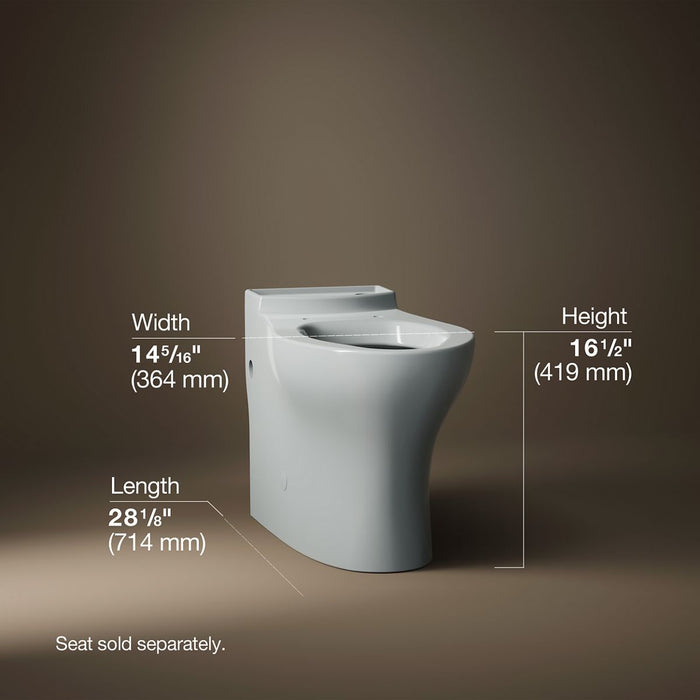 KOHLER Persuade Elongated toilet bowl with skirted trapway