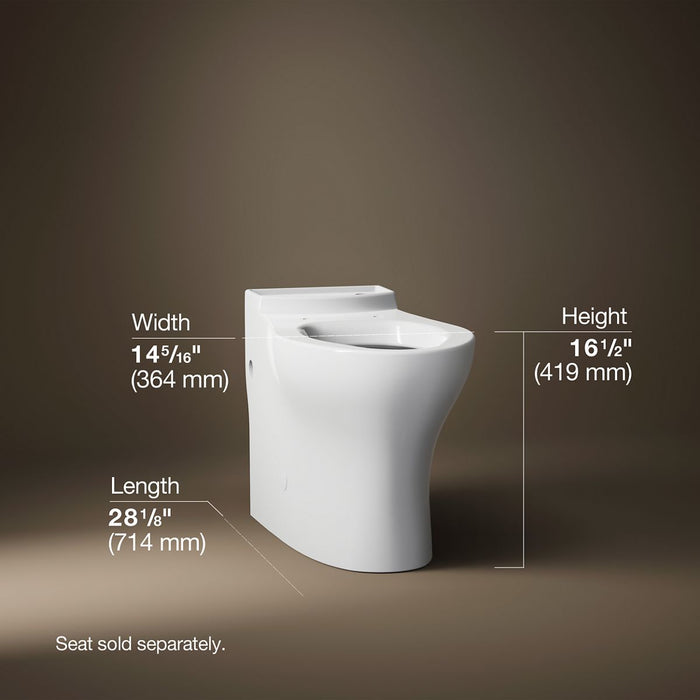 KOHLER Persuade Elongated toilet bowl with skirted trapway