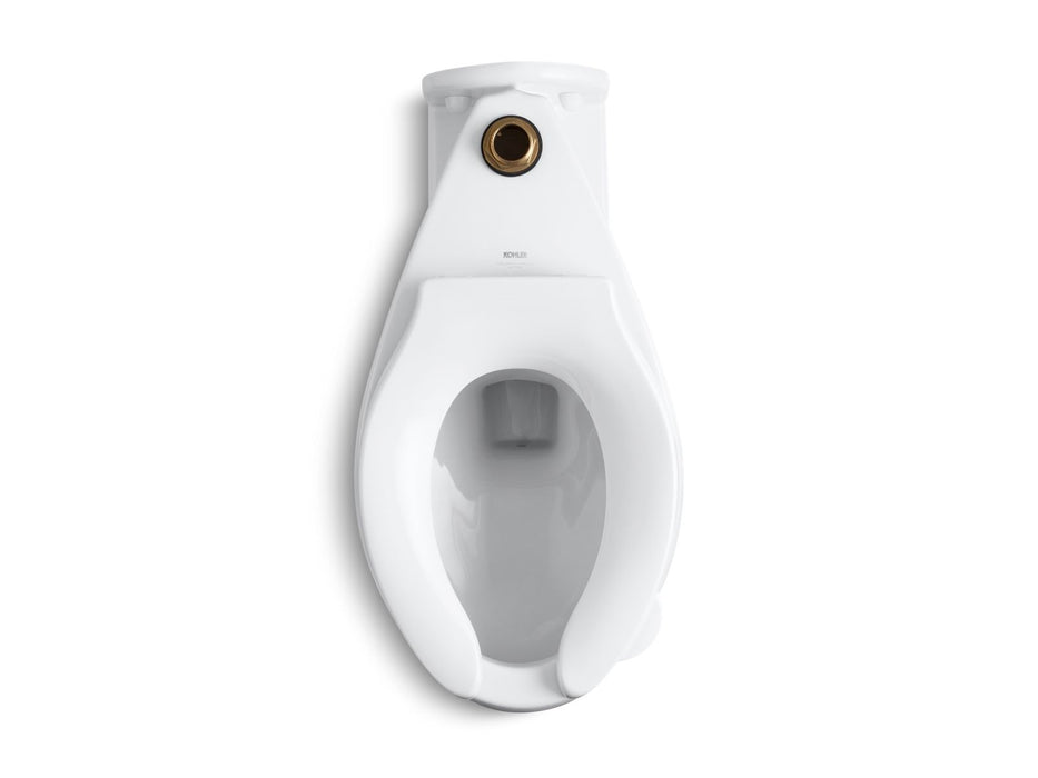 KOHLER K-4352 Anglesey Floor-mount Top Spud Flushometer Bowl with Exposed Trapway