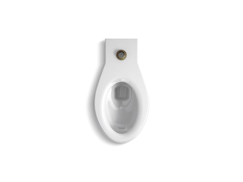 KOHLER K-4388 Anglesey Floor-mount Top Spud Flushometer Bowl with Integral Seat