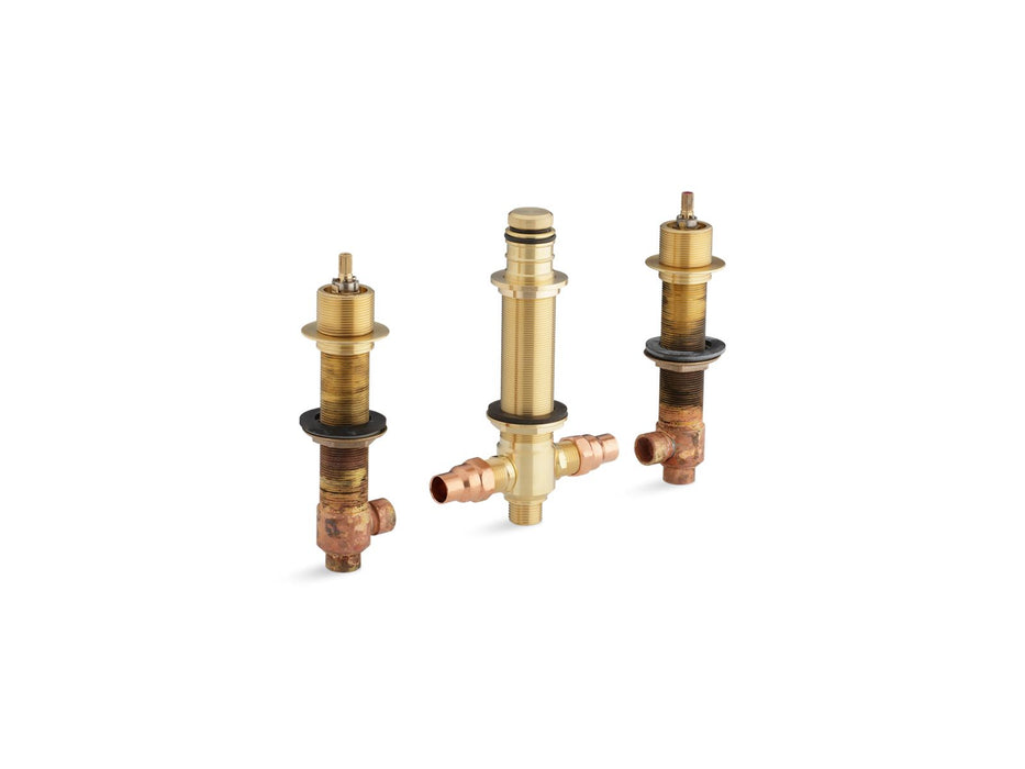 Kohler 1/2" ceramic high-flow valve system with diverter for finished-deck or rim-mount installation only