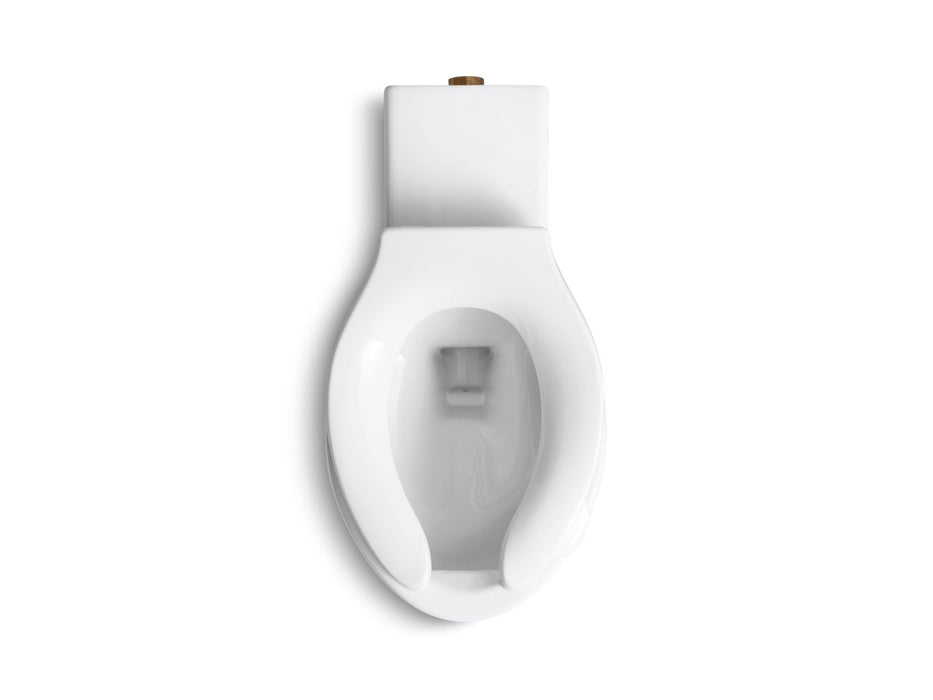KOHLER K-4396 Anglesey Floor-mount Rear Spud Flushometer Bowl