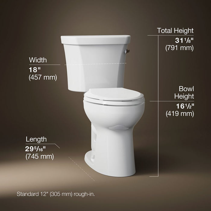 3/4 view of product with dimensions