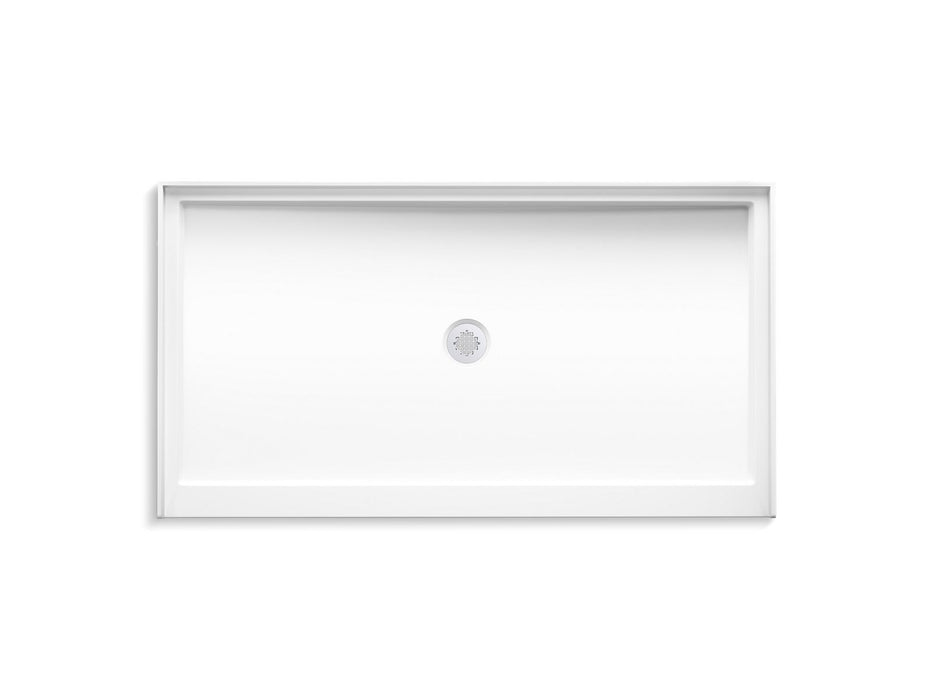 KOHLER K-44160 Stoneridge 66" x 36" alcove shower base, center drain