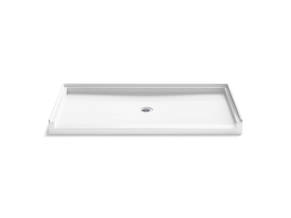 KOHLER K-44164 Stoneridge 62" x 31" alcove shower base, center drain