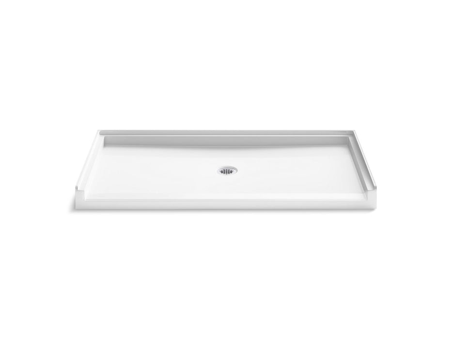KOHLER K-44164 Stoneridge 62" x 31" alcove shower base, center drain