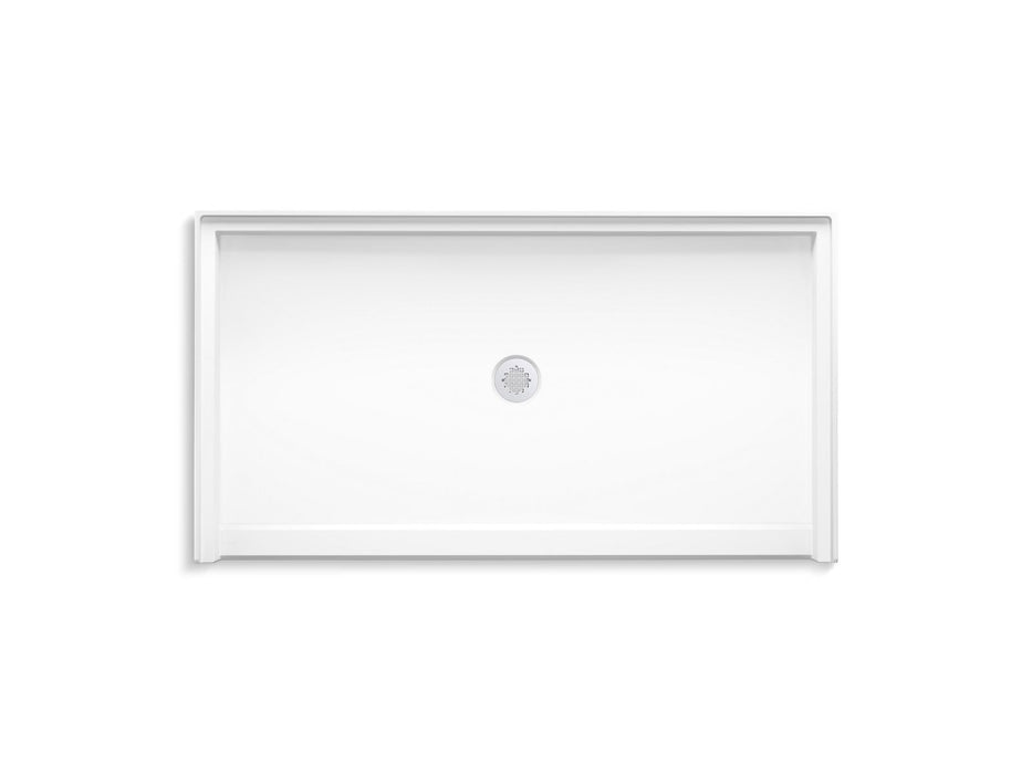 KOHLER K-44165 Stoneridge 62" x 34" alcove shower base, center drain