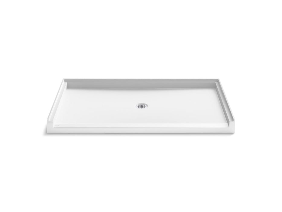 KOHLER K-44166 Stoneridge 62" x 36" alcove shower base, center drain