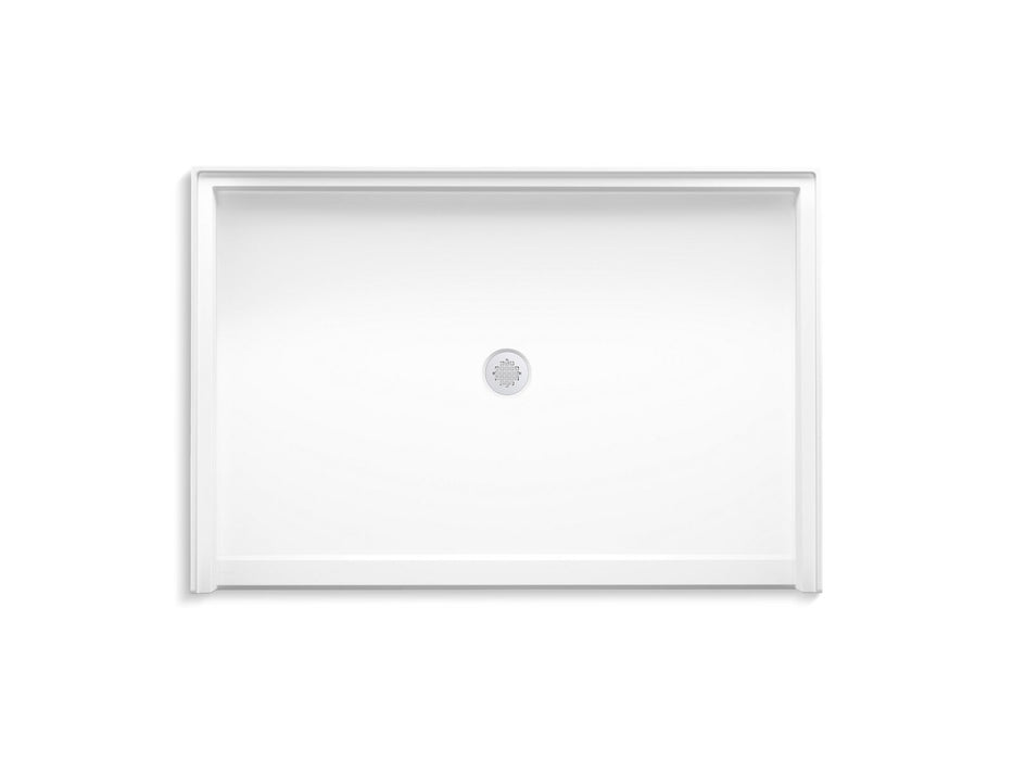 KOHLER K-44167 Stoneridge 62" x 42" alcove shower base, center drain