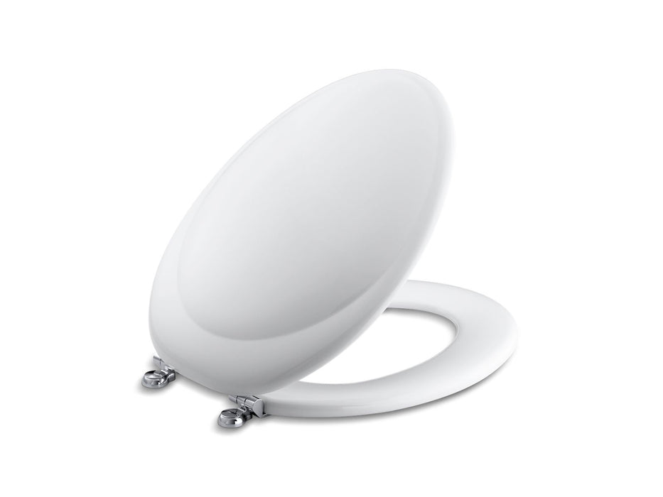 KOHLER K-4615-CP Revival Elongated toilet seat with Polished Chrome hinges