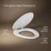 KOHLER K-4647 Stonewood Elongated toilet seat, honed white - view 3