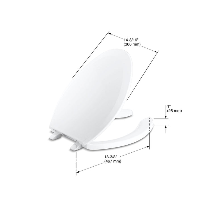 KOHLER K-4650 Lustra Elongated toilet seat