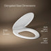 KOHLER K-4652-A Lustra Quick-Release elongated toilet seat with antimicrobial agent, white - view 5