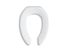 KOHLER K-4679-CA Lustra Commercial elongated toilet seat with 1" bumpers and antimicrobial agent