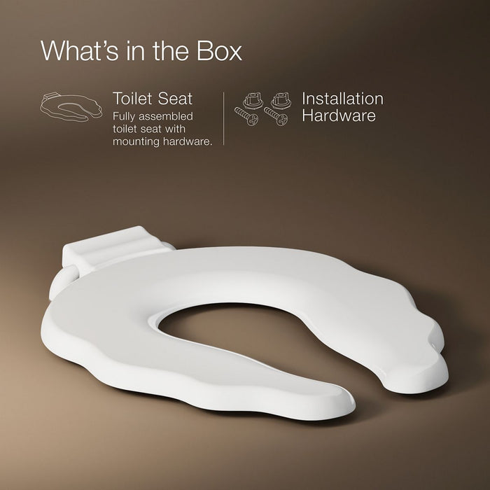 Kohler Primary Commercial round-front toilet seat with antimicrobial agent