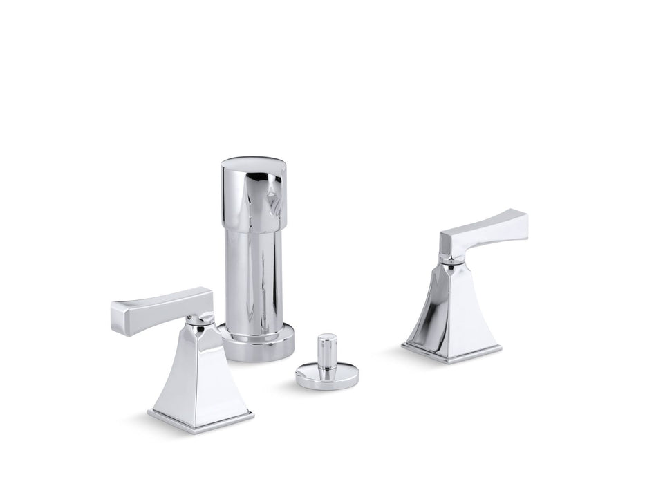 KOHLER K-470-4V Memoirs Vertical spray bidet faucet with Deco lever handles