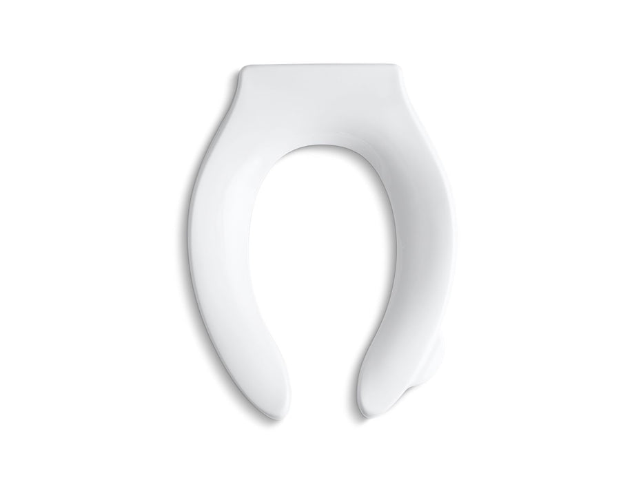 KOHLER K-4731-SA Stronghold Commercial elongated toilet seat with integrated handle, self-sustaining check hinge and ant