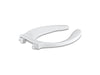 Kohler Stronghold Commercial elongated toilet seat with integrated handle, self-sustaining check hinge and antimicrobial agent