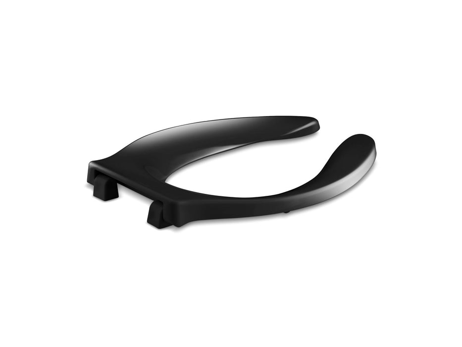 Kohler Stronghold Elongated toilet seat with integrated handle and self-sustaining check hinge