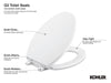 KOHLER K-4733 Glenbury Quiet-Close elongated toilet seat