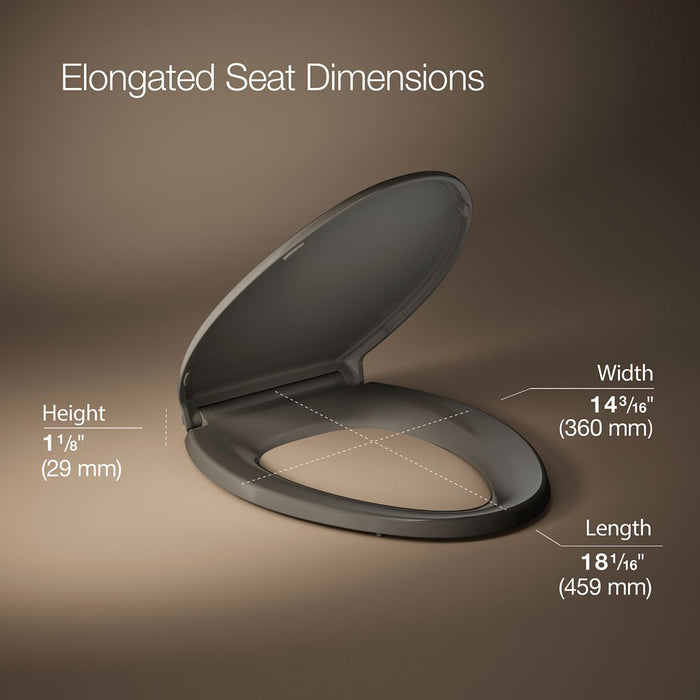 Kohler Glenbury ReadyLatch Quiet-Close elongated toilet seat