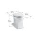 KOHLER K-4799 Tresham Elongated Toilet Bowl