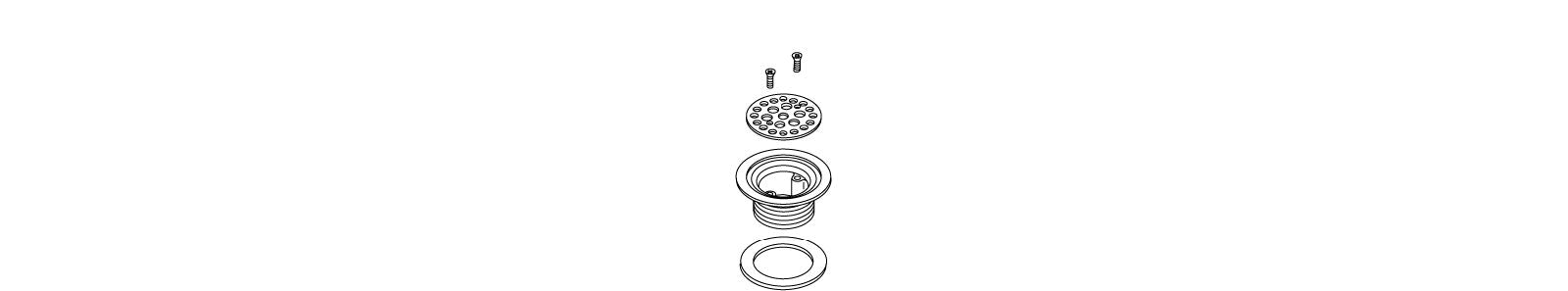 KOHLER K-48096-CP Strainer Sa
