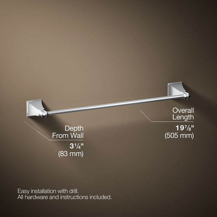 KOHLER Memoirs 18" towel bar