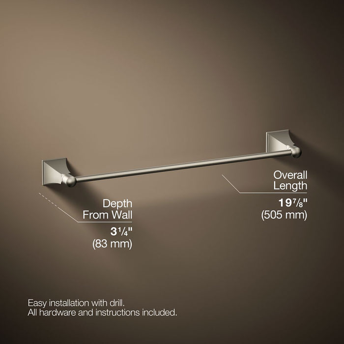 KOHLER Memoirs 18" towel bar