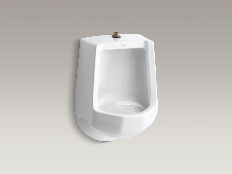 KOHLER K-4989-T Freshman Siphon-jet half-stall 1.0 gpf urinal, top spud